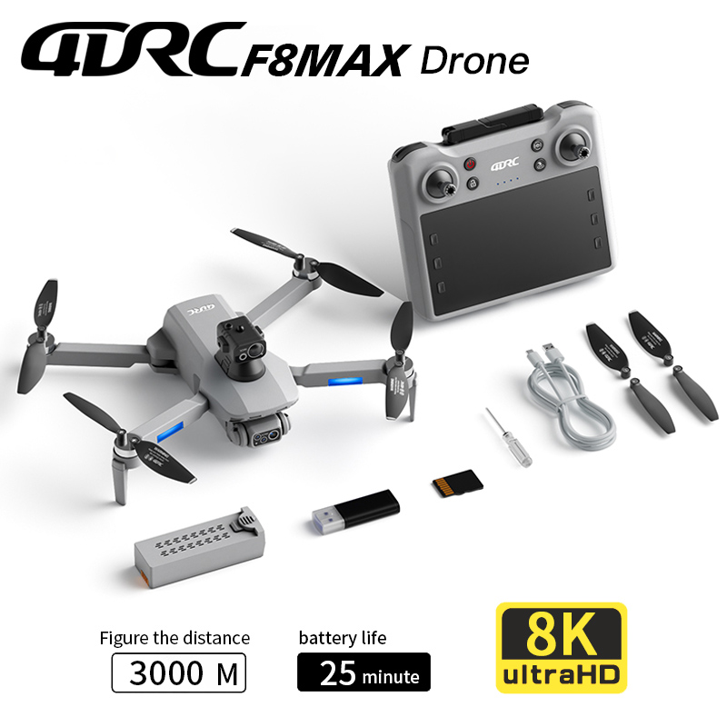 F8 MAX GPS الطائرة بدون طيار ا - مراجعة Drone Surveying وسعره